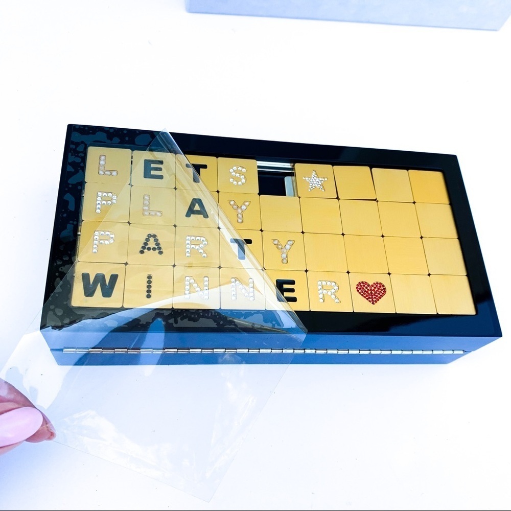 Limited Edition Jimmy Choo Let’s Play Party Winner Scrabble Game Clutch - Picture 2 of 16